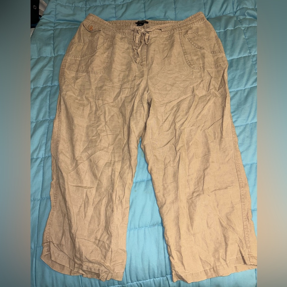 Tan Capri Pants
